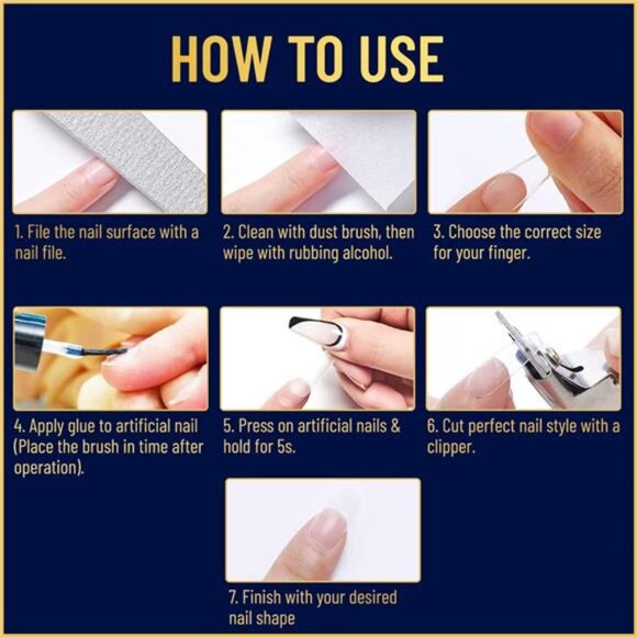 Strong Nail Glue and Strengthener - Quick Dry Brush On Gel for Long Lasting Nail - Picture 6 of 7